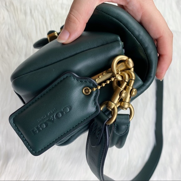 Coach Pillow Tabby Shoulder Bag 26 Amazon Green NEW - Picture 10 of 12